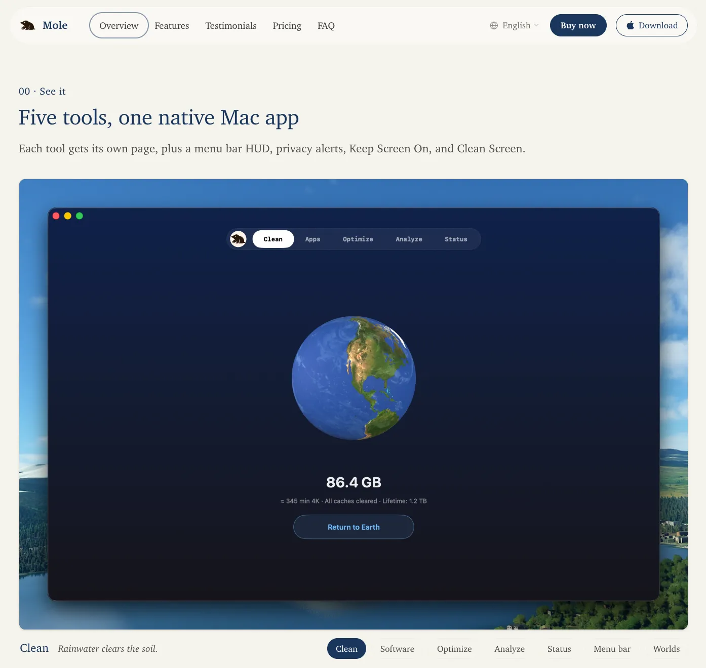 Mole screenshot